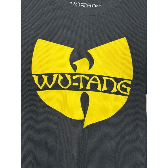 EUC Men’s Small Wu Tang Clan Black Long Sleeve Thermal Shirt Hip Hop Waffle Knit - Picture 6 of 14